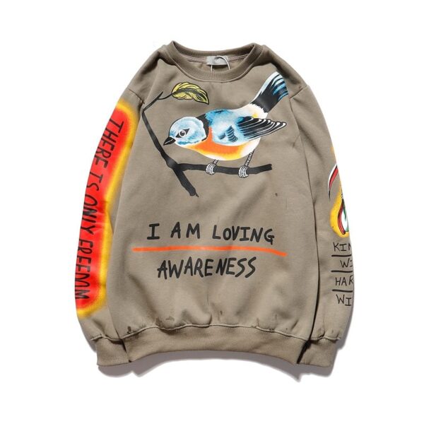 Bird Print Kanye West Sweatshirt