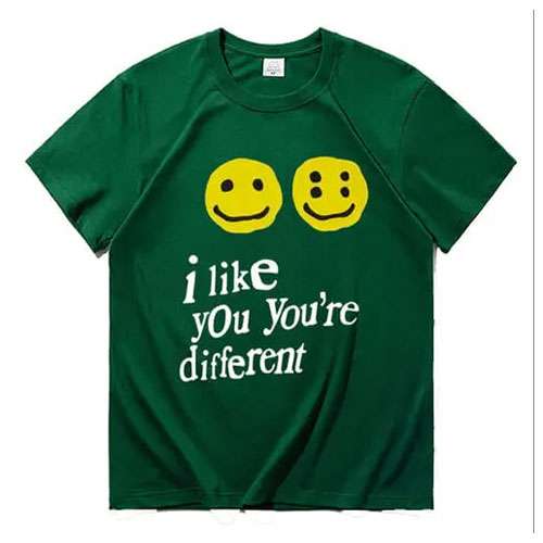 i like you you’re different Green shirt